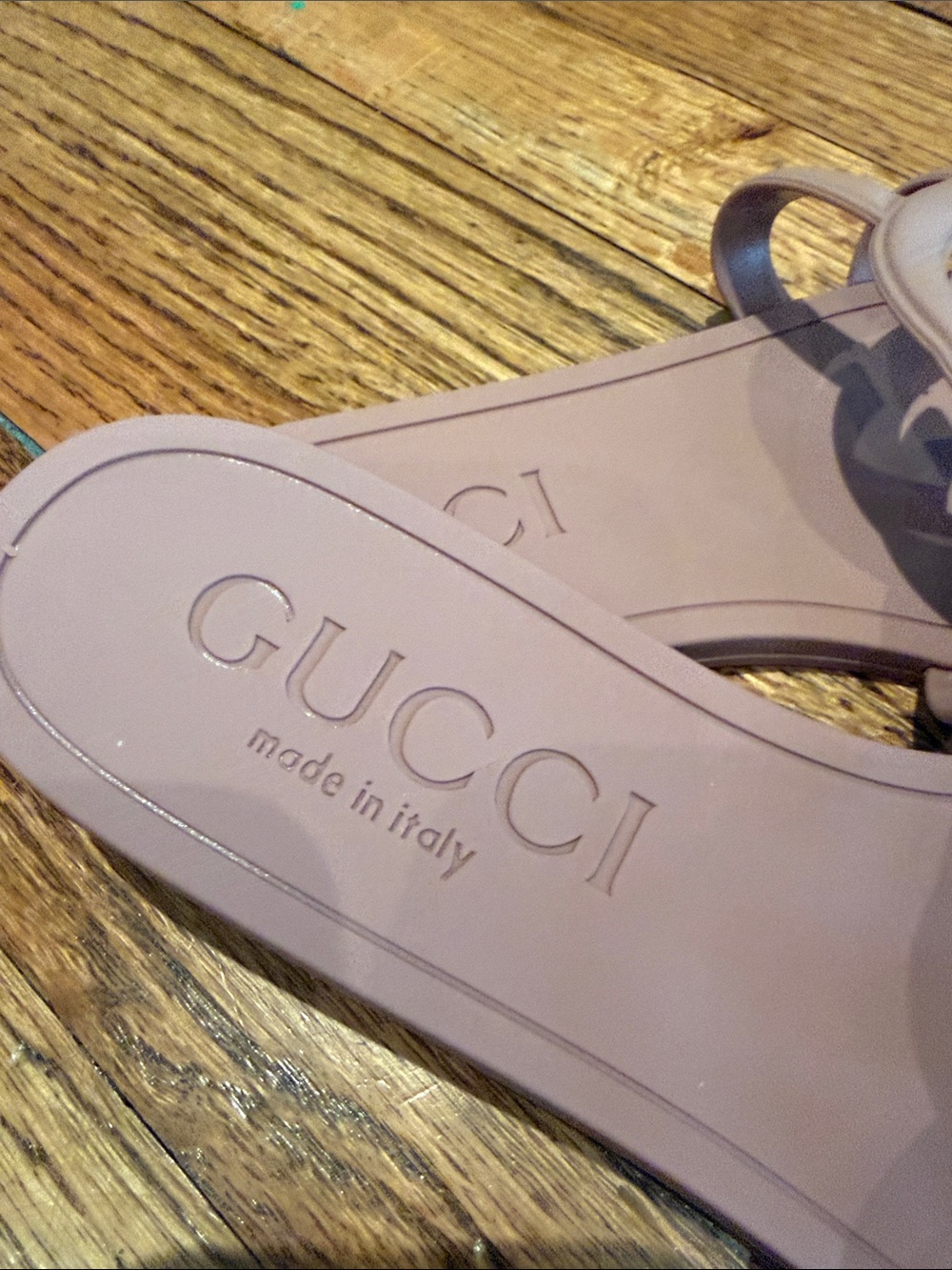 Gucci Women’s nude/Blush Interlocking G Slide Sandals - Picture 2 of 6